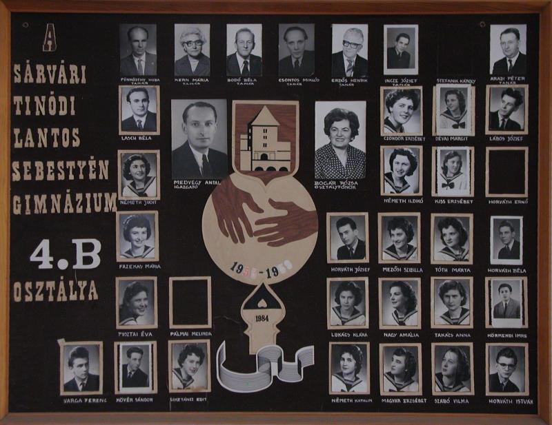 IV.B osztály tablója (1955-1959)