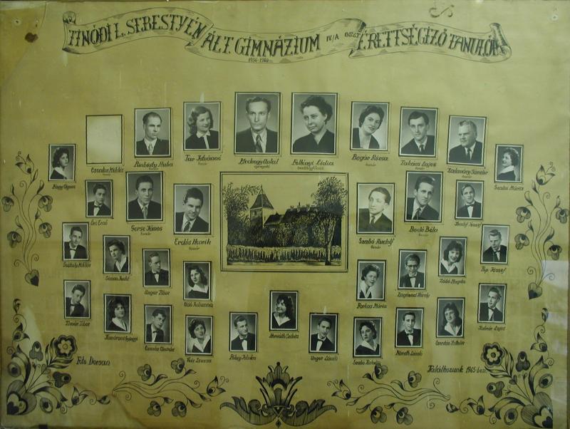 IV.A osztály tablója (1956-1960)
