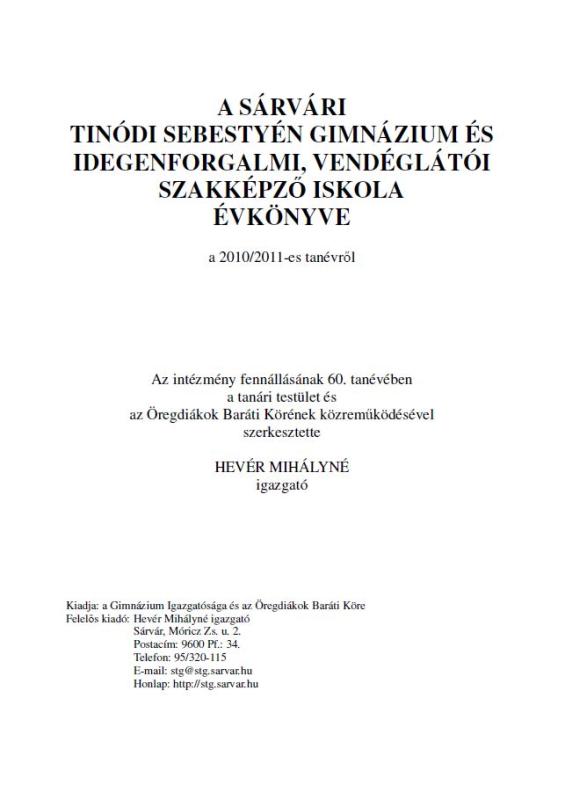 2010/2011-es tanévről