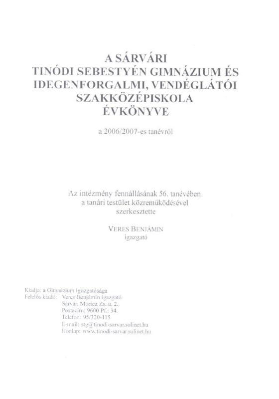 2006/2007-es tanévről