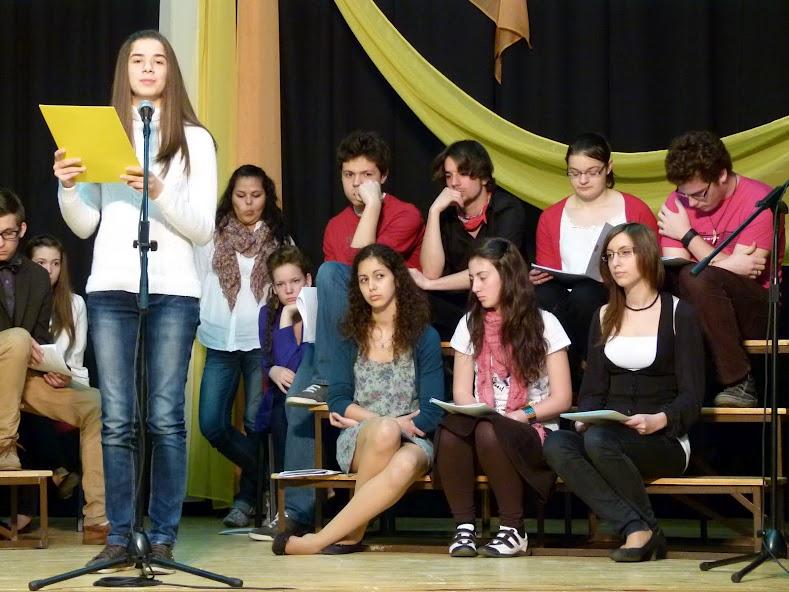 A diákírók, diákköltők találkozójának gálaműsora A diákírók, diákköltők találkozójának gálaműsora