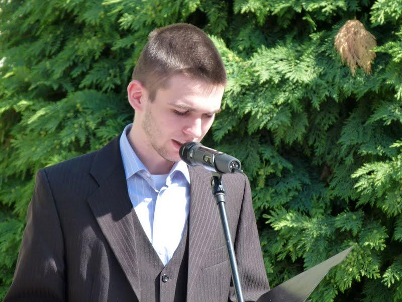 Farkas Gergő 13.A osztályos tanuló szavalata